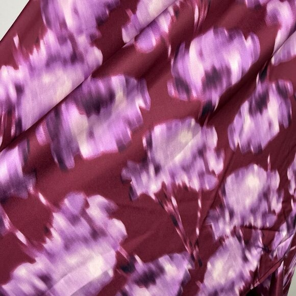 Scoop Purple Floral Slip Dress M Midi Spaghetti Strap Side Slit Y2K Trendy - Picture 11 of 13